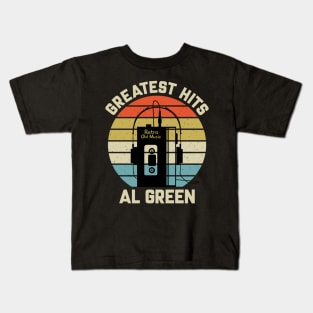 Greatest Hits Al Retro Walkman Green Vintage Art Kids T-Shirt